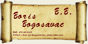Boris Bogosavac vizit kartica
